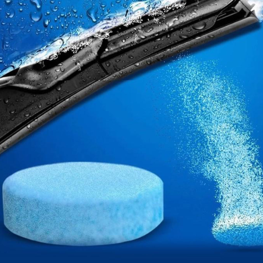 Ruitensproeiervloeistof vier-seizoenen 12x 6 tabletten in duurzame blisters.